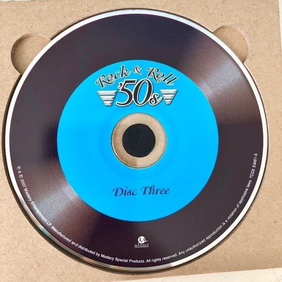50s, Rock And Roll, Music CD, Tin Set Of 3 CDs, With‎ 23 Page Booklet Insert - Picture 7 of 13